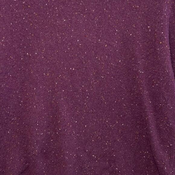 Brooks Brothers Speckled Lambswool Sweater Men's Sz L Purple Preppy Classic - Picture 4 of 5